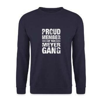 Meyer Stolz Team Cadeau familial - Sweat-shirt Unisexe - marine - Devant - Alina (178cm) & Michal (187cm)