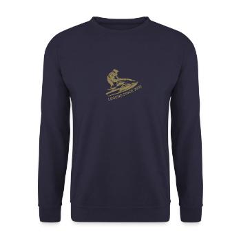 Legendary Jet Ski Driver Birthday Vintage - Unisex Sweatshirt - navy - Front - Alina (178cm) & Michal (187cm)