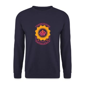 Thanksgiving turkey thanksgiving turkey - Unisex Sweatshirt - navy - Front - Alina (178cm) & Michal (187cm)