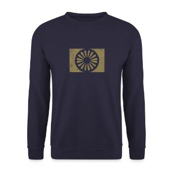 Rome Romni Roma Drapeau Fier Rome - Sweat-shirt Unisexe - marine - Devant - Alina (178cm) & Michal (187cm)