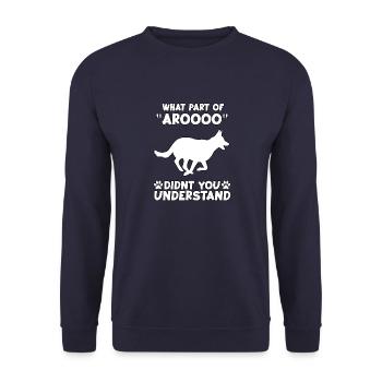 Berger allemand disant Chiens propriétaires chiens - Sweat-shirt Unisexe - marine - Devant - Alina (178cm) & Michal (187cm)
