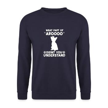 Yorkshire Terrier Dogs Fan Drôle Yorki Dicton - Sweat-shirt Unisexe - marine - Devant - Alina (178cm) & Michal (187cm)