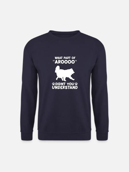 Niedlicher Samojeden Spruch Samojede Hundehalter - Unisex Pullover - Navy