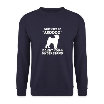 Schnauzer Propriétaire Gassi Motif Drôle Schnauzer - Sweat-shirt Unisexe - marine - Devant - Alina (178cm) & Michal (187cm)