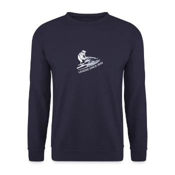 Legendary Jet Ski Driver Birthday Vintage - Unisex Sweatshirt - navy - Front - Alina (178cm) & Michal (187cm)