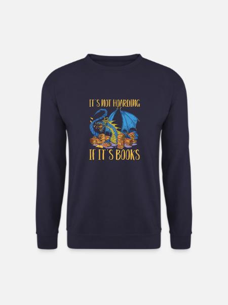Lustiges Buchaholic Lifestyle Buchliebhaber Spruch - Unisex Pullover - Navy