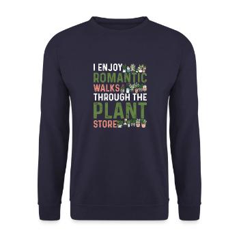 Pflanzen Gartenarbeit Ich liebe meinen Garten Pfla - Unisex Pullover - Navy - Vorne - Alina (178cm) & Michal (187cm)