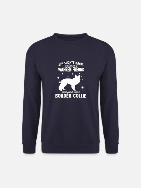 Border Collie Motiv Gassi Hundesport Collie - Unisex Pullover - Navy