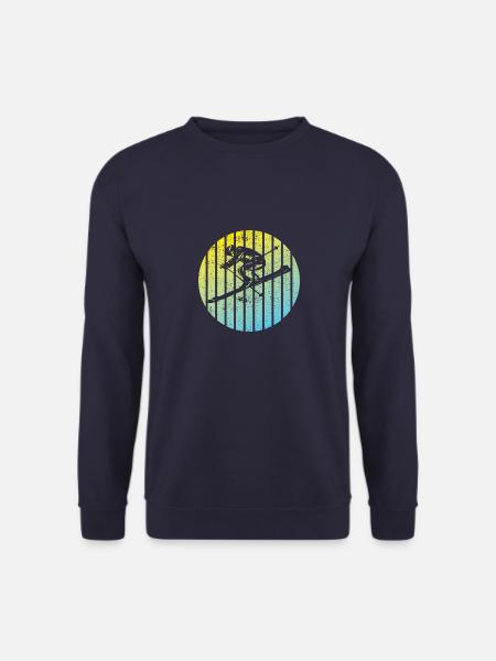 Skifahrer Wintersport Weihnachten Skifahren Ski - Unisex Pullover - Navy