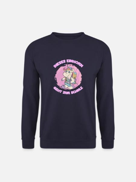 Dieses Einhorn Geht Zur Schule - Einhorn Schüler - Unisex Pullover - Navy