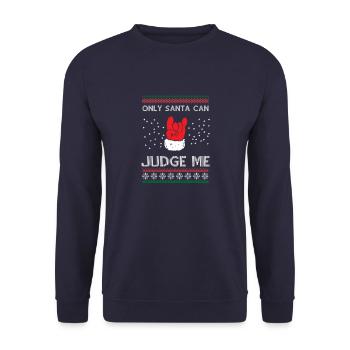 Only Santa - Unisex Pullover - Navy - Vorne - Alina (178cm) & Michal (187cm)
