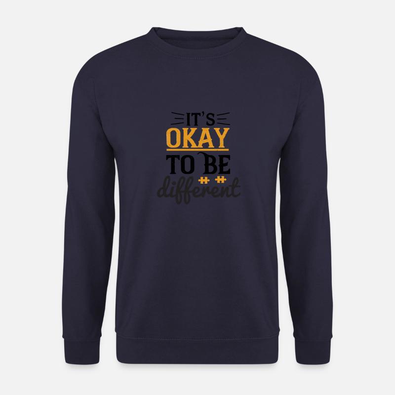 c’est normal d’être différent - Sweat-shirt Unisexe - marine