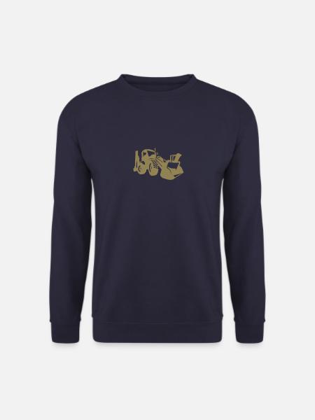 Baggerfahrer Bagger Frontlader Sprüche - Unisex Pullover - Navy