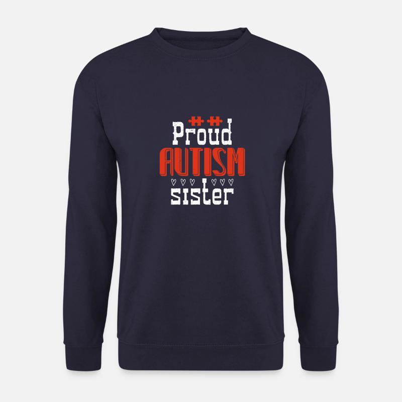 Stolze Autismus-Schwester - Unisex Pullover - Navy