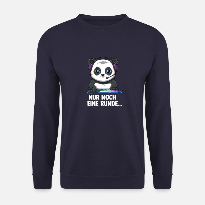 Gaming Panda - Computerspiele Videospiele - Unisex Pullover - Navy