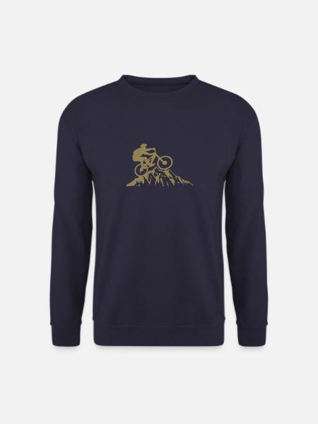 MTB Bountainbike Berge Downhill Design - Unisex Pullover - Navy