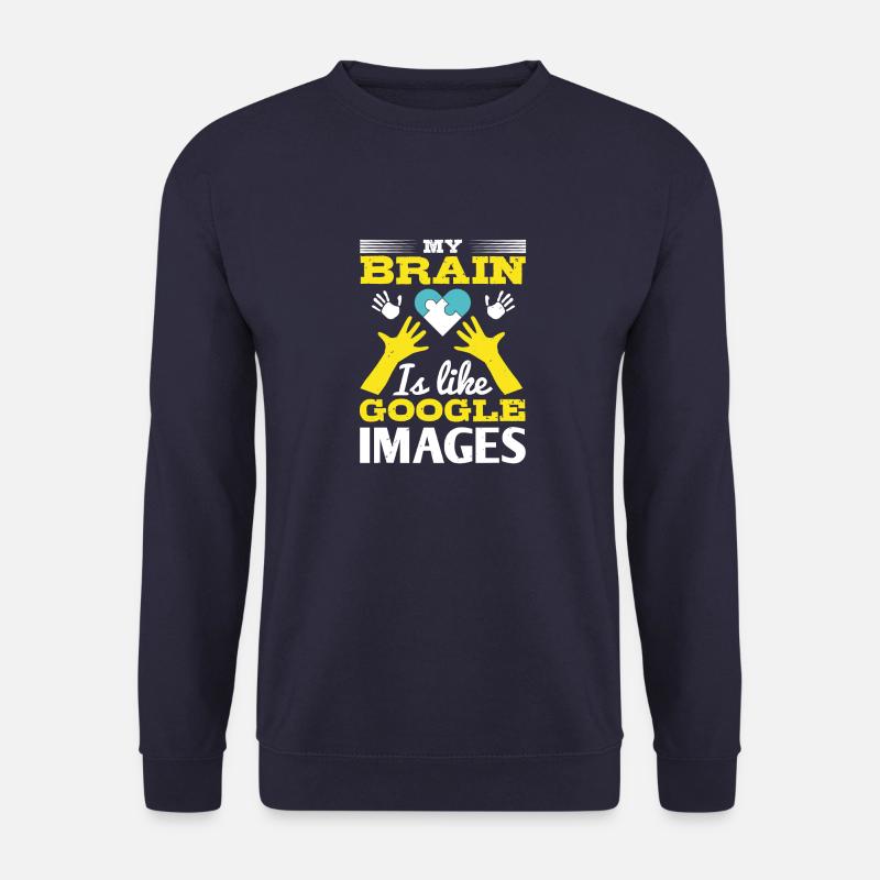 Mein Gehirn ist wie Google Images - Unisex Pullover - Navy