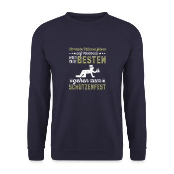Sportschütze Sportschießen Königskompanie - Unisex Pullover - Navy - Vorne - Alina (178cm) & Michal (187cm)