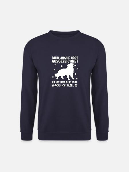 Freches Aussie Hunde Agility Australian Shepherd - Unisex Pullover - Navy