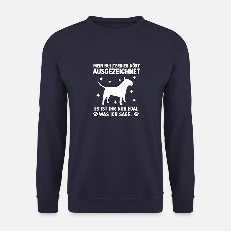 Frecher Bullterrier Hundetraining Bullterrier - Unisex Pullover - Navy