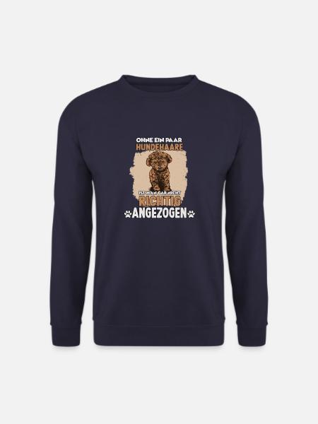 Pudel Hund Zwergpudel Hundeliebhaber Pudel - Unisex Pullover - Navy
