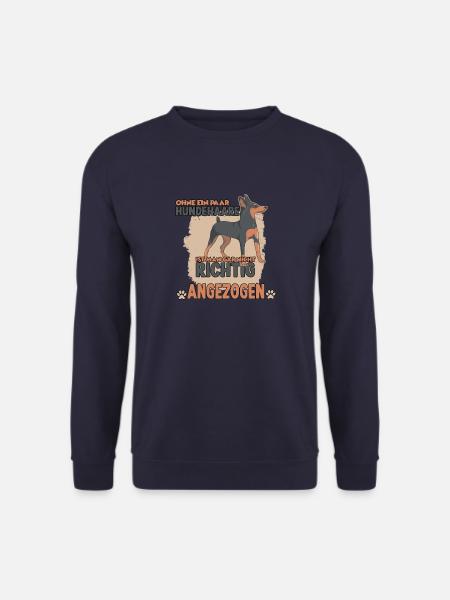 Cooles Hundehalter Motiv Pinscher Rehpinscher - Unisex Pullover - Navy