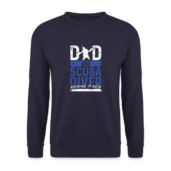 Plongée sous-marine profonde Plongeur Style de vie - Sweat-shirt Unisexe - marine - Devant - Alina (178cm) & Michal (187cm)