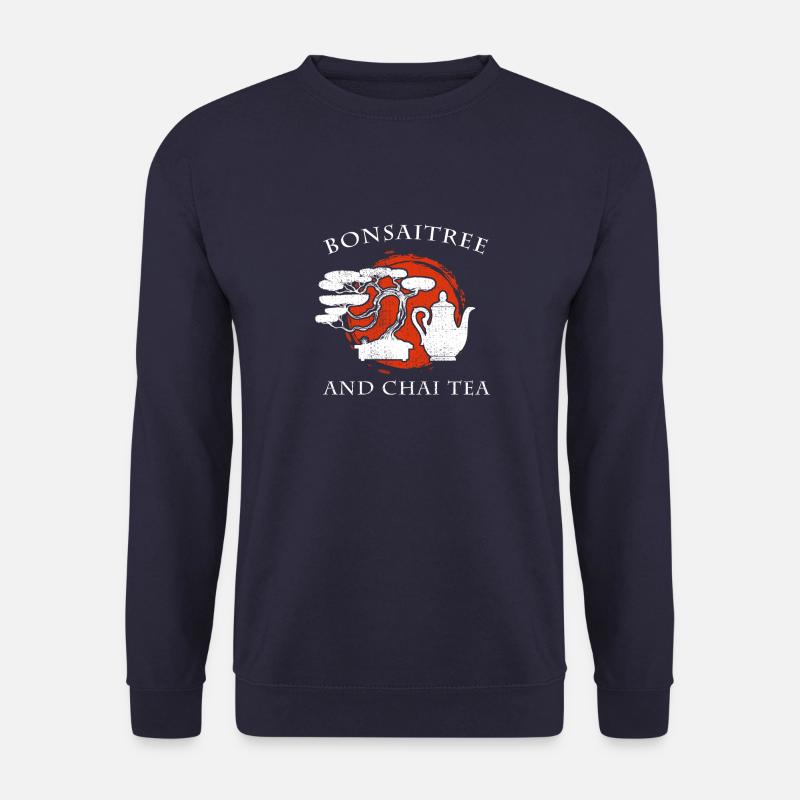 Bonsai Baum Chai Tee lustiges Wortspiel Geschenk - Unisex Pullover - Navy