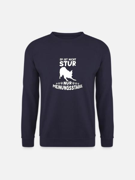 Border Collie Hunde Fan Motiv Lustiges Collie - Unisex Pullover - Navy