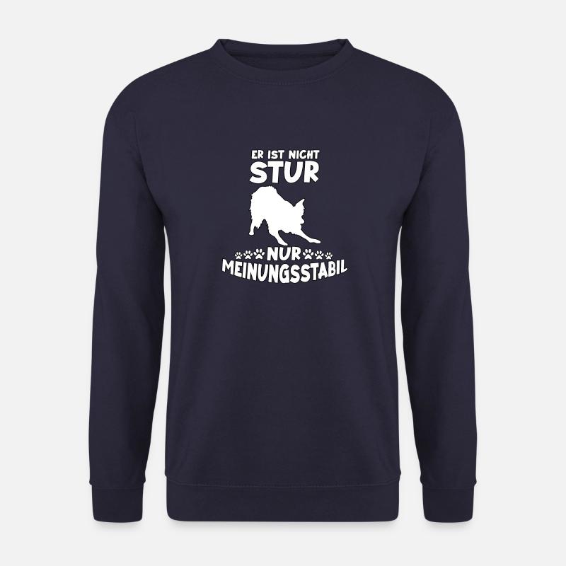 Border Collie Hunde Fan Motiv Lustiges Collie - Unisex Pullover - Navy