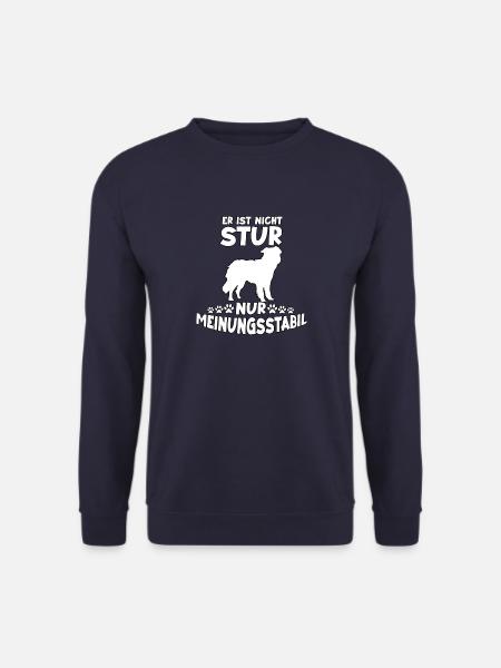 Lustig Hundehalter Motiv Border Collie Hunde - Unisex Pullover - Navy