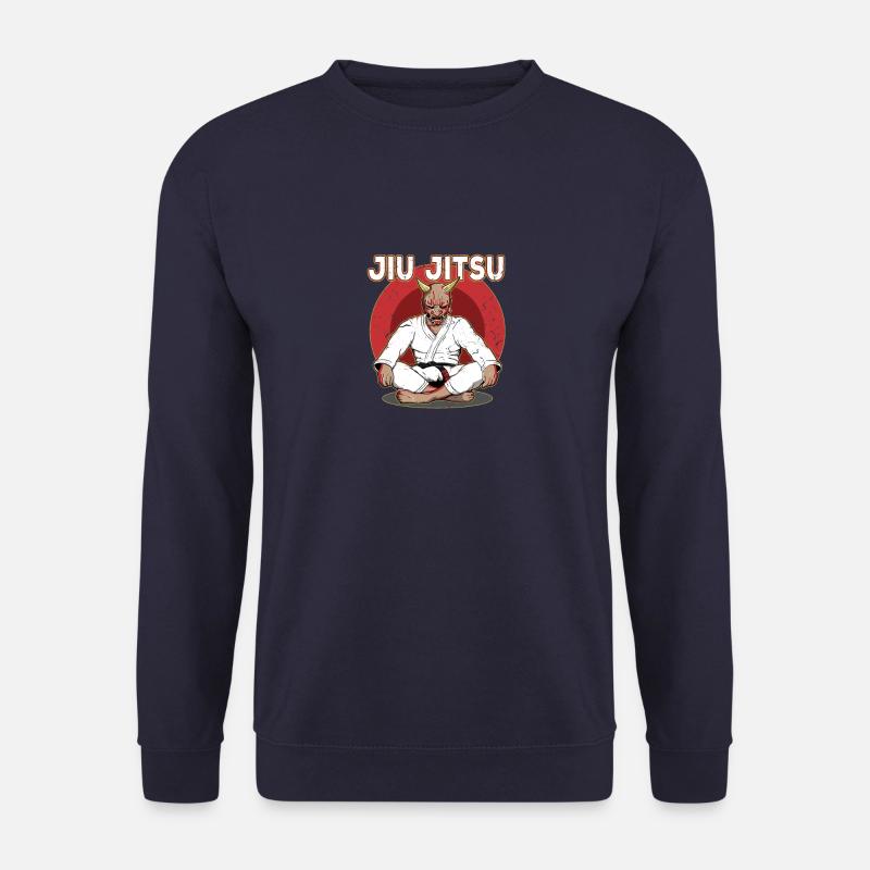 BJJ Oni Demon - Brasilianisches Jiu Jitsu MMA - Unisex Pullover - Navy