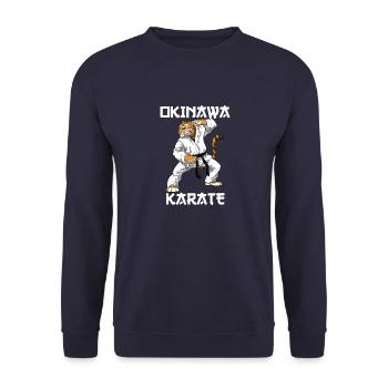 Karate Tiger - Karate Japanische Kampfkunst - Unisex Pullover - Navy - Vorne - Alina (178cm) & Michal (187cm)