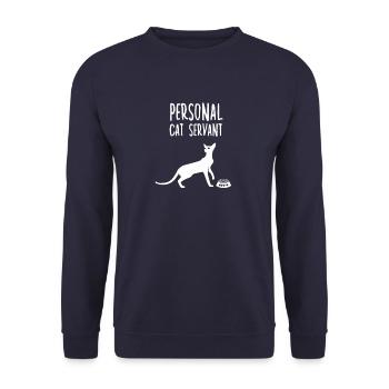 Cat Owner Gift Kitten Cat Owner Cats - Unisex Sweatshirt - navy - Front - Alina (178cm) & Michal (187cm)