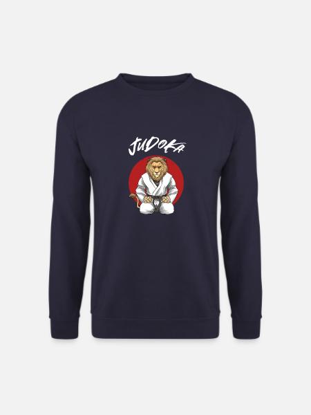 Judo Lion - Japanische Kampfsportarten Judoka Lion - Unisex Pullover - Navy