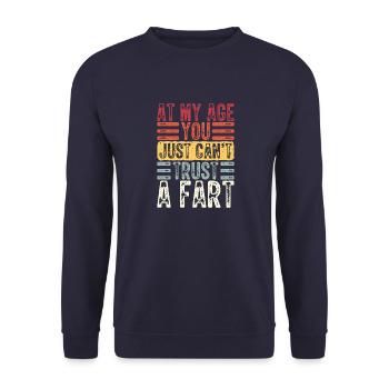 Motivant Drôle Ironique Style de vie sarcastique - Sweat-shirt Unisexe - marine - Devant - Alina (178cm) & Michal (187cm)