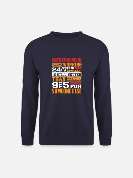 Entrepreneur Minded Business Lifestyle Geschenke I - Unisex Pullover - Navy