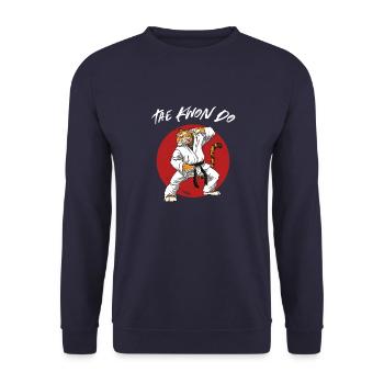 Taekwondo Tiger - Lustige TKD koreanische - Unisex Pullover - Navy - Vorne - Alina (178cm) & Michal (187cm)
