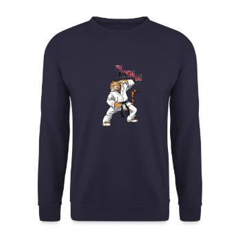 Taekwondo Tiger - Unisex Pullover - Navy - Vorne - Alina (178cm) & Michal (187cm)