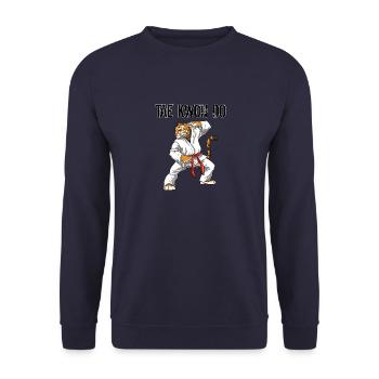 Taekwondo Tiger - Lustige koreanische TKD - Unisex Pullover - Navy - Vorne - Alina (178cm) & Michal (187cm)