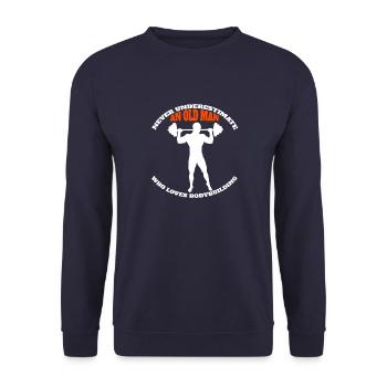 Bodybuilder Fitness Musculation Athlètes Muscle - Sweat-shirt Unisexe - marine - Devant - Alina (178cm) & Michal (187cm)