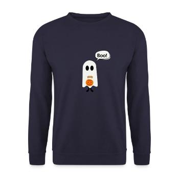Kleiner Geist - Unisex Pullover - Navy - Vorne - Alina (178cm) & Michal (187cm)