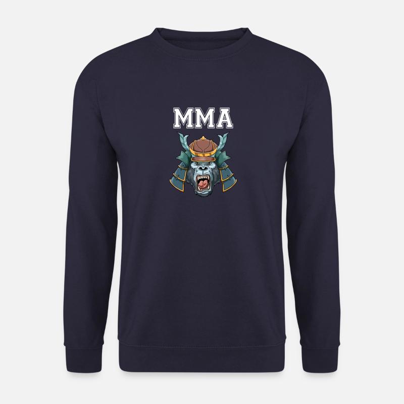 MMA Gorilla Samurai Kopf - Unisex Pullover - Navy