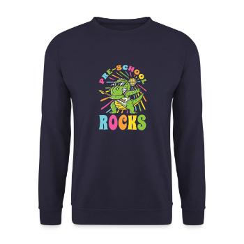 Vorschule Tolle Geschenke für den Schulalltag - Unisex Pullover - Navy - Vorne - Alina (178cm) & Michal (187cm)