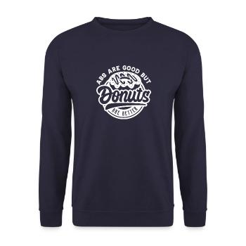 Style de vie ironique Dictons Citation sarcastique - Sweat-shirt Unisexe - marine - Devant - Alina (178cm) & Michal (187cm)