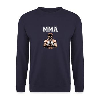 MMA-Kämpfer - Unisex Pullover - Navy - Vorne - Alina (178cm) & Michal (187cm)