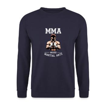 Mixed Martial Arts Kämpfer - MMA Kämpfer - Unisex Pullover - Navy - Vorne - Alina (178cm) & Michal (187cm)
