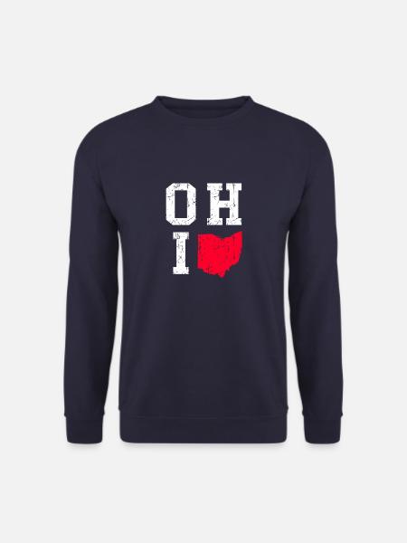 ohio karte vintage - Unisex Pullover - Navy