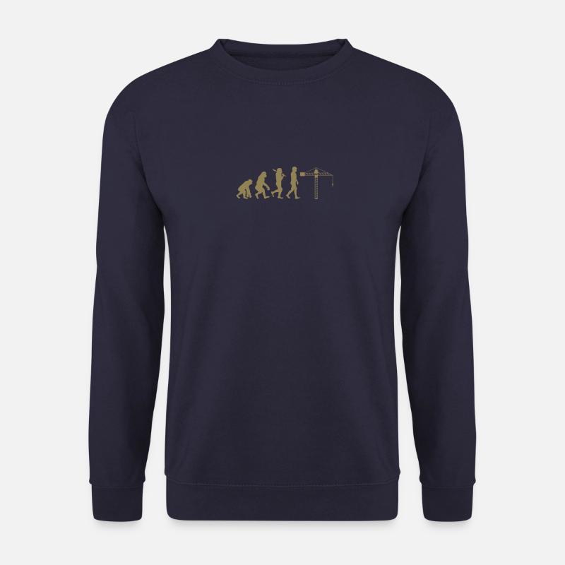 Évolution du grutier - Sweat-shirt Unisexe - marine