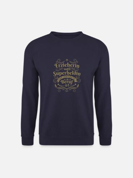 Erzieherin ist die Superheldin für die Kinder - Unisex Pullover - Navy